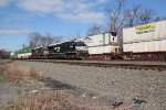NS 4364 and 4447 take a stack train east